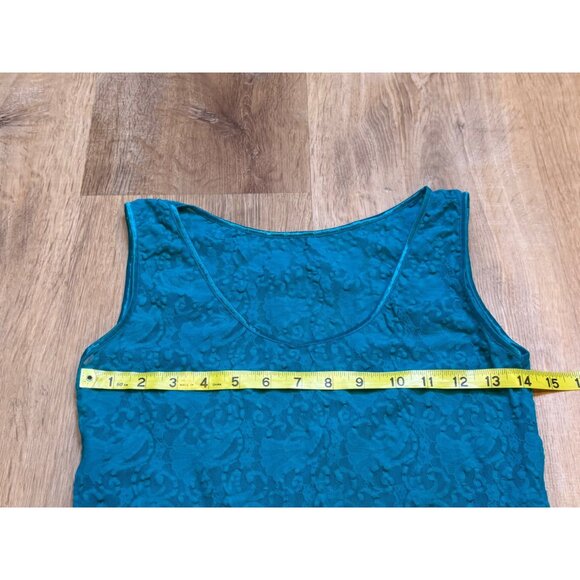 Vintage 90s Sleeveless Super Strechy Lace Tank Top - Picture 3 of 5